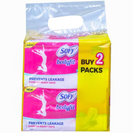 Sofy Bodyfit Deep Absorbent Sheet Pack Of 2 18pads